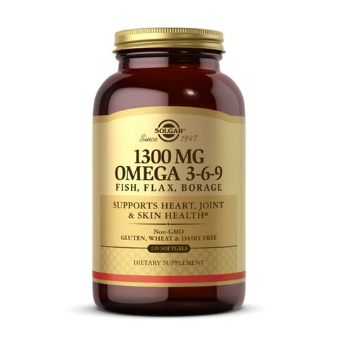Solgar, Omega 3-6-9, 1300 mg, 120 Softgels Solgar