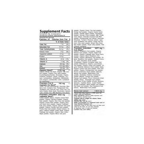Greens World Inc, Delicious Greens 8000 Mocha Café, Mocha Cafe Flavor 10.6 oz Greens World Inc