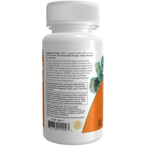 Now Foods, Iron 36 mg Double Strength, 90 Vcaps Now Foods