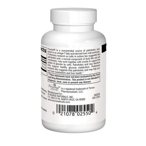 Source Naturals, Provinal Omega-7, 30 Softgel Source Naturals