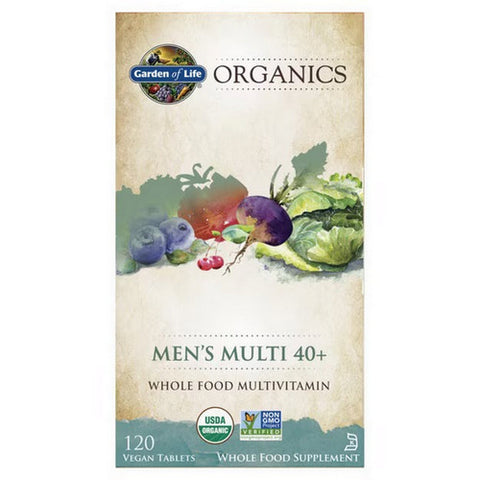 Organics Mens 40 Plus Multi 120 Tabs by Garden of Life