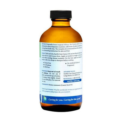 Earth's Care, Castor Oil, 8 oz Earth's Care