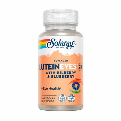 Solaray, Advanced Lutein Eyes 24 With Bilberry And Blueberry, 24 mg, 30 Veg Caps Solaray