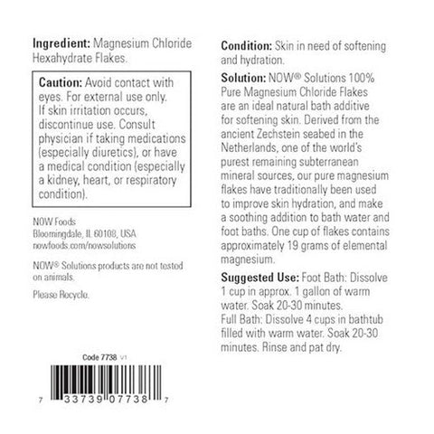 Now Foods, Magnesium Flakes, 54 Oz Now Foods