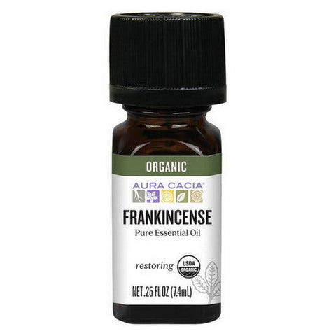 Aura Cacia, Organic Essential Oil, Frankincense 0.25 Oz