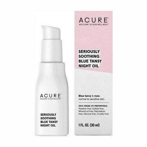 Acure, Seriously Soothing Blue Tansy Night Oil, 1 Oz Acure
