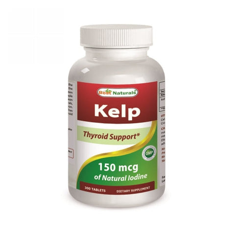 Best Naturals, Kelp, 150 mcg, 300 Tabs Best Naturals