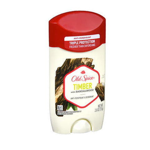 Old Spice, Antiperspirant And Deodorant Stick Timber, 2.6 Oz Old Spice