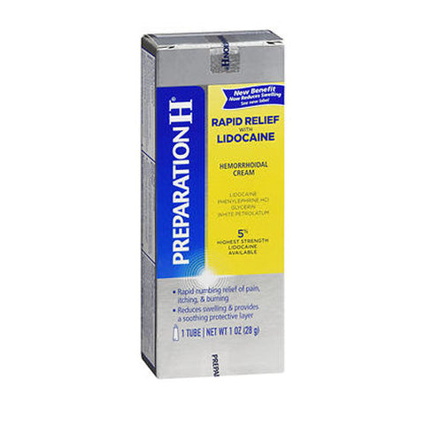 Preparation H, Hemorrhoidal Cream Rapid Relief, 1 Oz Preparation H