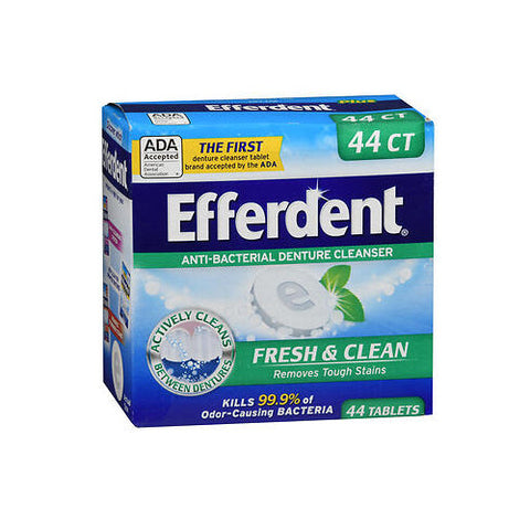 Efferdent, Plus Mint Anti-Bacterial Denture Cleanser, 44 Tabs Efferdent