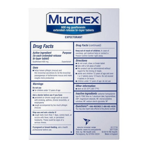 Mucinex, Expectorant 12 Hour Extended Release, 68 Tabs Mucinex