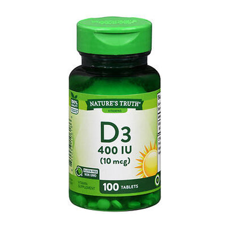 Nature's Truth, Vitamin D3, 10 Mcg, 100 Tabs Nature's Truth