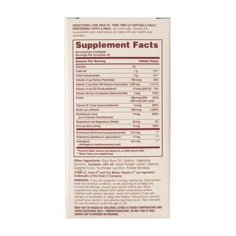Sundown Naturals, Sundown Naturals Multi + Daily Immune Support Softgels, 60 Caps