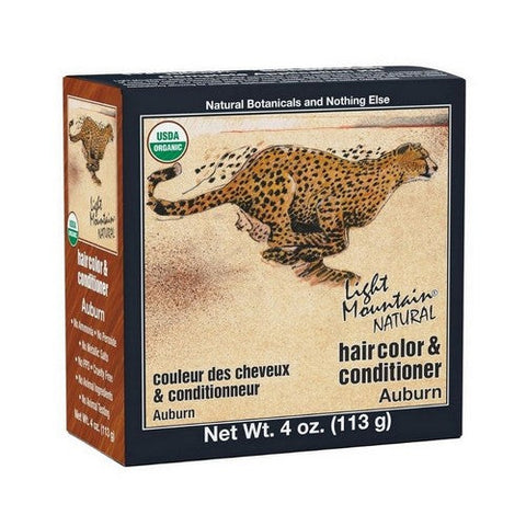 Light Mountain, Natural Hair Color And Conditioner Auburn, Auburn 4 Oz Light Mountain