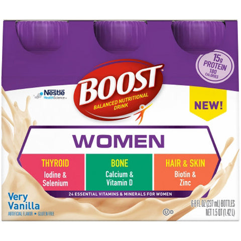 Nestle Healthcare Nutrition, Boost Balanced Nutritional Drink for Women, Case Of 4 Nestle Healthcare Nutrition