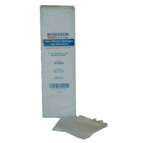 McKesson, Nonwoven Sponge 3 X 3 Inch 4-Ply NonSterile 93342000, Case Of 20 McKesson