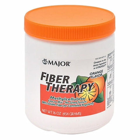 Major Pharmaceuticals, Soluble Fiber Therapy Powder, Orange Flavor 16 Oz Major Pharmaceuticals