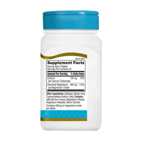 21st Century, Magnesium Oxide, 400 mg, 90 Tabs 21st Century