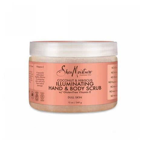 Shea Moisture, Coconut And Hibiscus Illuminating Hand And Body Scrub, 12 Oz Shea Moisture