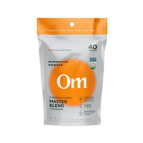 Organic Mushroom Superfood Powder Master Blend 3.17 Oz by Om Mushrooms