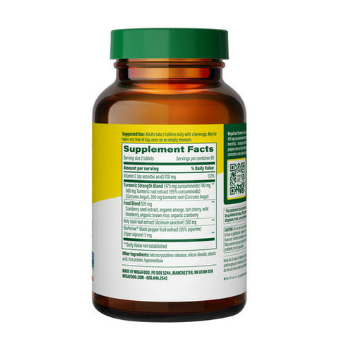 MegaFood, Turmeric Strength for Whole Body, 120 Tabs MegaFood