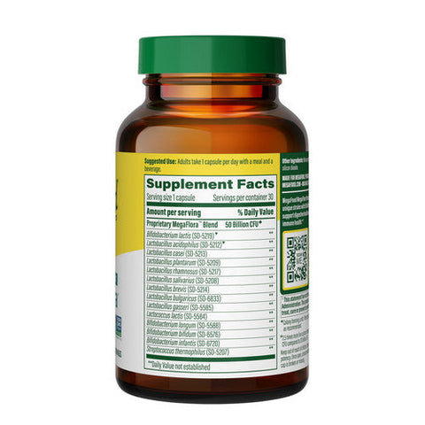 MegaFood, MegaFlora Plus Probiotic, 30 Caps MegaFood