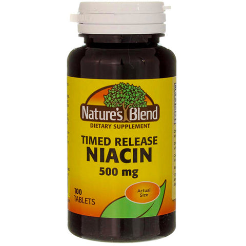 Nature's Blend, Niacin, 500 mg, 100 Tabs Nature's Blend