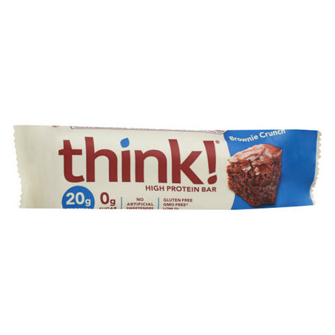 Think!, Brownie Crunch Protein Bar, 2.1 Oz(Case Of 10) Think!