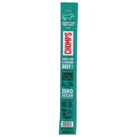 Chomps, Beef Sticks Italian Style, 1.15 Oz(Case Of 24) Chomps
