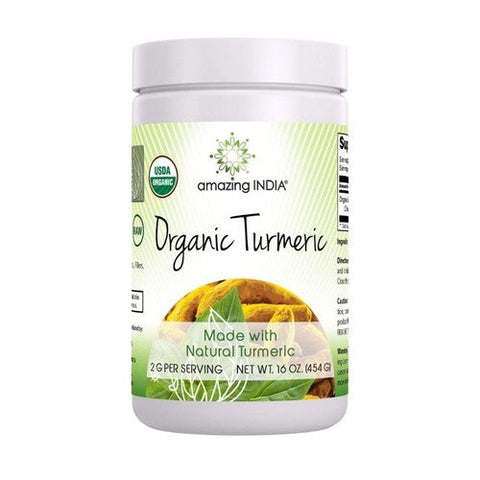 Amazing India Organic Turmeric Powder 16 Oz by Amazing Nutrition