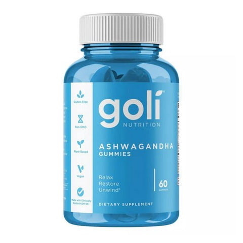 Goli Nutrition, Ashwagandha Gummies Mixed Berry, 60 Count Goli Nutrition