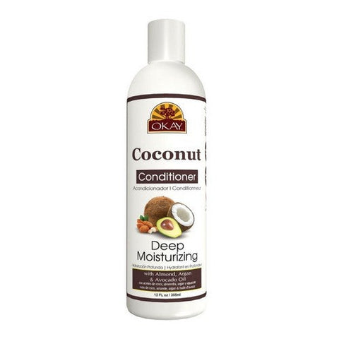 Okay Pure Naturals, Conditioner, Coconut 12 Oz Okay Pure Naturals