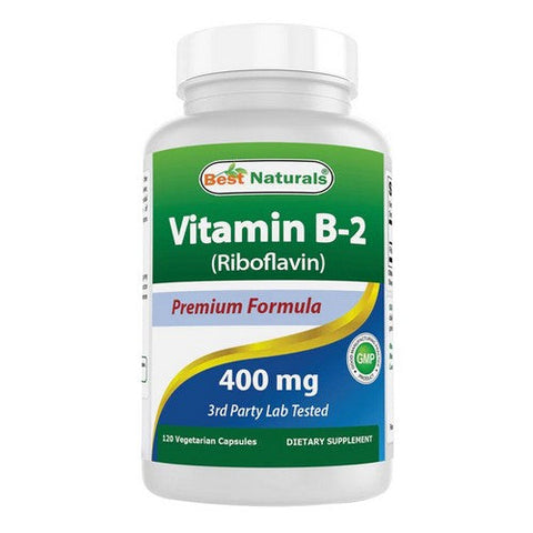 Best Naturals, Vitamin B2, 400 mg, 120 Caps Best Naturals