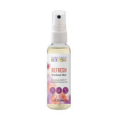 Aura Cacia, Refresh Workout Mist, 2 Oz Aura Cacia