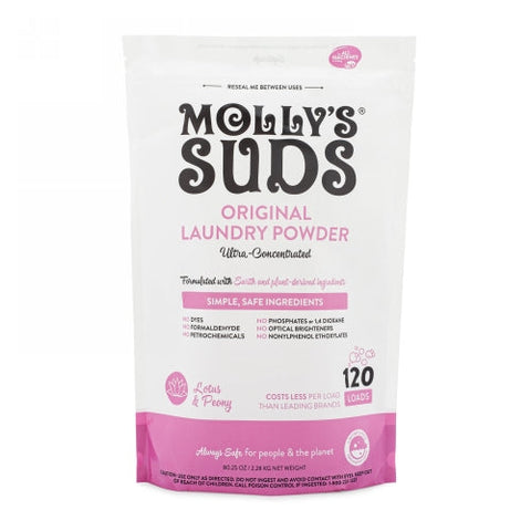 Molly's Suds, Laundry Powder Lotus & Peony, 120 Loads Molly's Suds