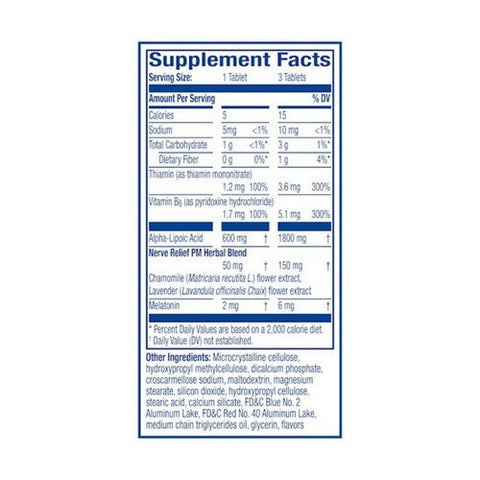 Nervive, Nerve Relief Pm Dietary Supplement, 30 Tabs Nervive