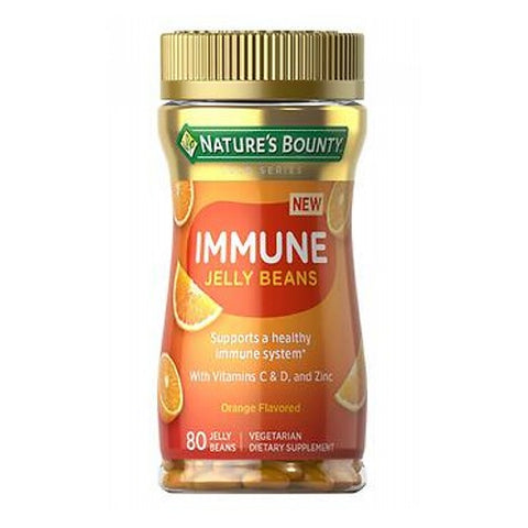 Nature's Bounty, Nature's Bounty Immune Jelly Beans Orange Flavored, 80 Count Nature's Bounty