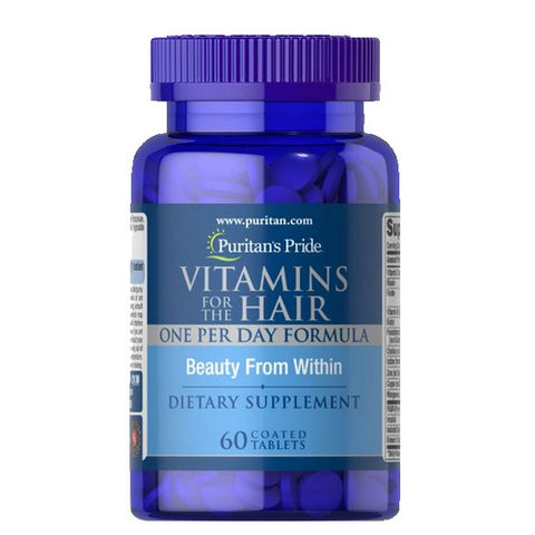 Vitamins for the Hair 60 Coated Tablets by Puritan's Pride