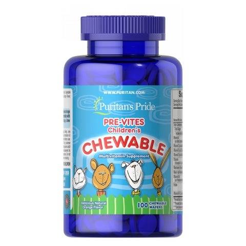 Pre-Vites Children's Multivitamin 100 Chewables by Puritan's Pride
