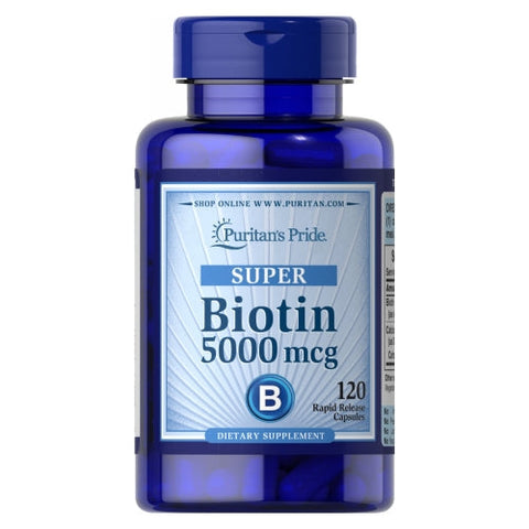 Puritan's Pride, Biotin, 5000 mcg, 120 Capsules Puritan's Pride