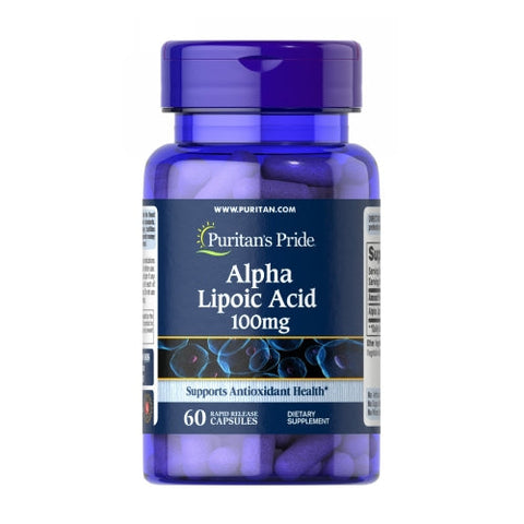 Puritan's Pride, Alpha Lipoic Acid, 100 mg, 60 Capsules Puritan's Pride
