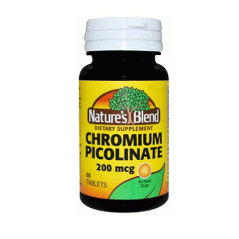 Nature's Blend, Chromium Picolinate, 200 Mcg, 60 Tabs Nature's Blend