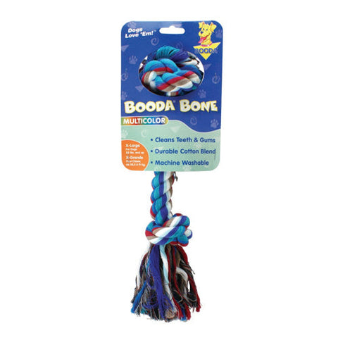 Booda Pet, Booda 2-Knot Rope Bone Dog Toy, Multi-Color, 1 Each/XL Booda Pet