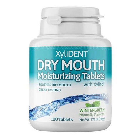 Xylident, Wintergreen Dry Mouth Tablets, 100 Tabs Xylident