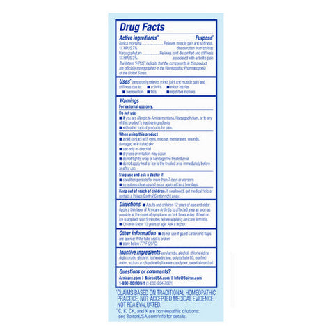 Boiron, Arnicare Arthritis Cream, 2.5 Oz Boiron