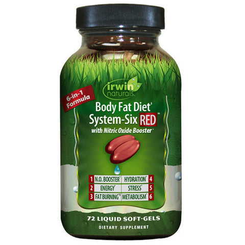 Irwin Naturals, Body Fat Diet System-Six RED, 72 Softgels Irwin Naturals