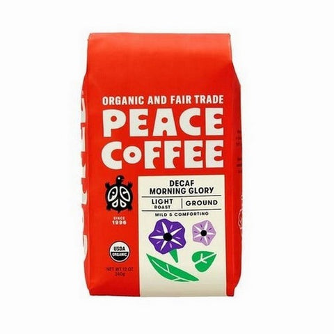Peace Coffee, Ground Decaf Morning Glory Blend, 12 Oz Peace Coffee