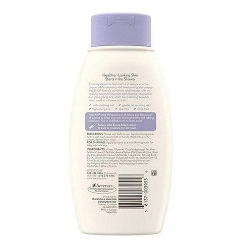Aveeno, Stress Relief Body Wash Lavender, 12 Oz