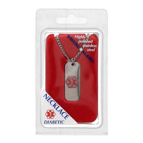Emerg Alert, Diabetic Necklace, 1 Each