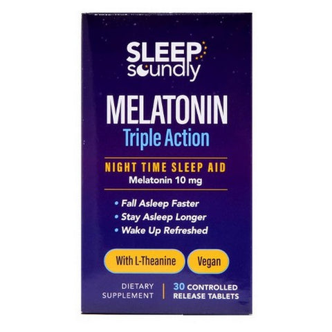 Melatonin Triple Action 30 Tablets by Sleep Soundly
